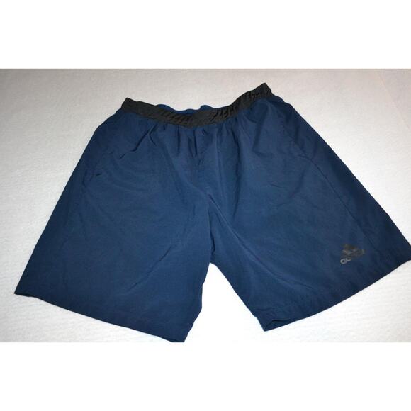 46475 Adidas Gym Shorts Performance Basketball Blue Polyester Size 2XL Mens - Picture 1 of 7
